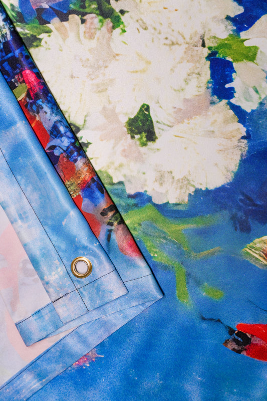 A Symphony In Blue - draps.pk