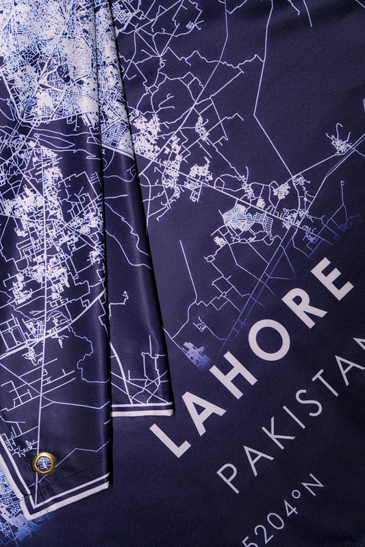 Lahore Map Tapestry - draps.pk