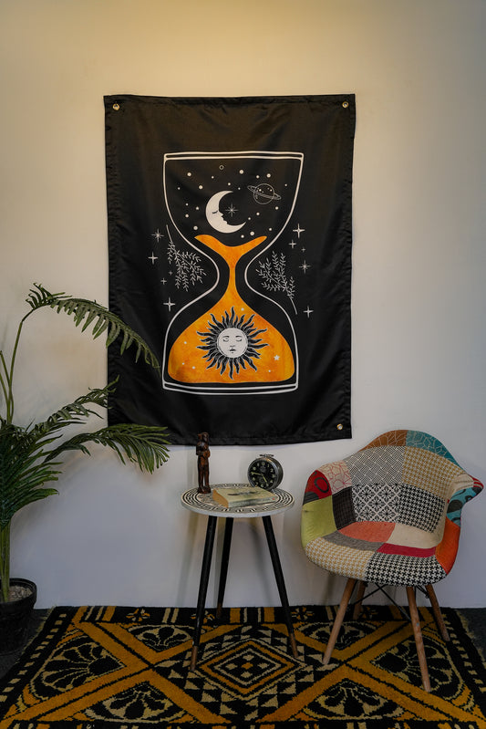 Celestial Hourglass Tapestry - draps.pk