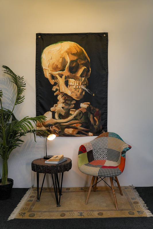 Smoky Vibes : Abstract skeleton Art