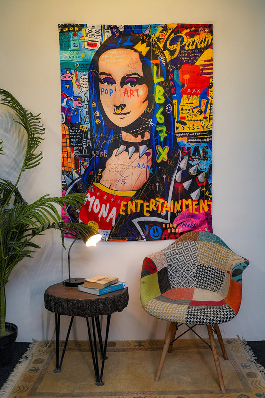 Pop Art Mona Lisa Tapestry - draps.pk
