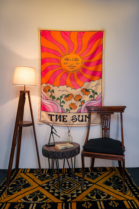 The Sun Tarot Tapestry - draps.pk