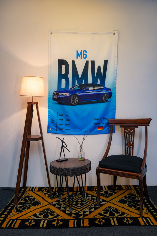 BMW M6 Tapestry - draps.pk