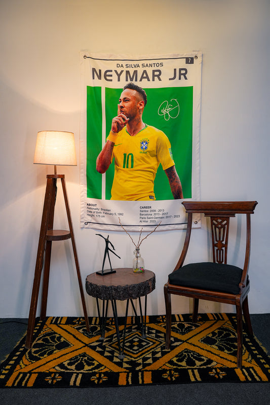 Neymar Jr Tapestry - draps.pk