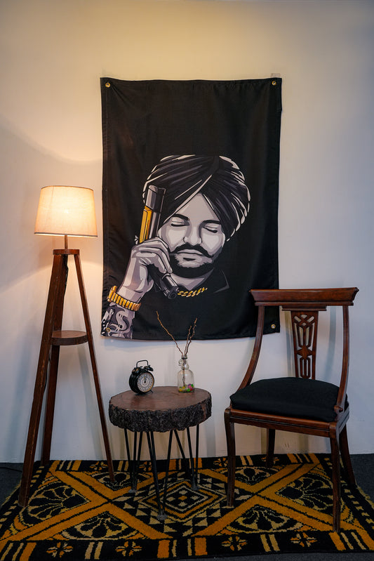 Siddhu Moosewala Tapestry - draps.pk