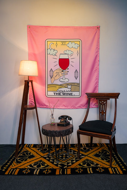 Wine Tarot Tapestry - draps.pk