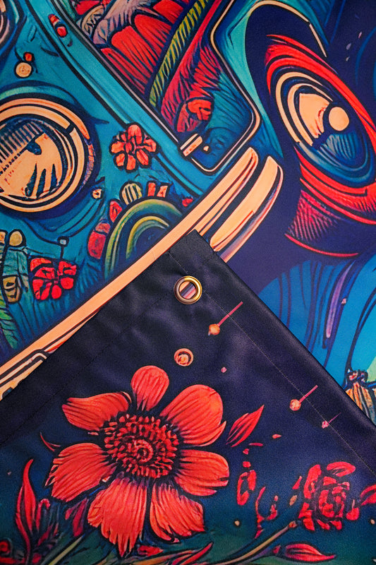 Abstract Hippy Van Art - draps.pk
