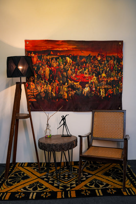 Divine Comedy with Dante Tapestry - draps.pk