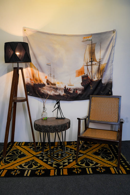 Vintage Ship Tapestry - draps.pk