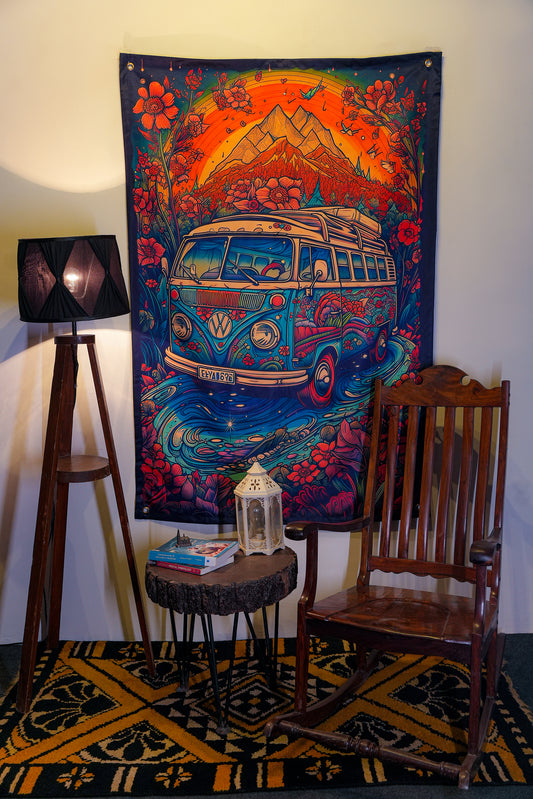 Abstract Hippy Van Art