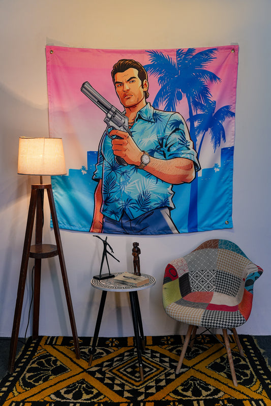 Tommy Vercetti Tapestry - draps.pk