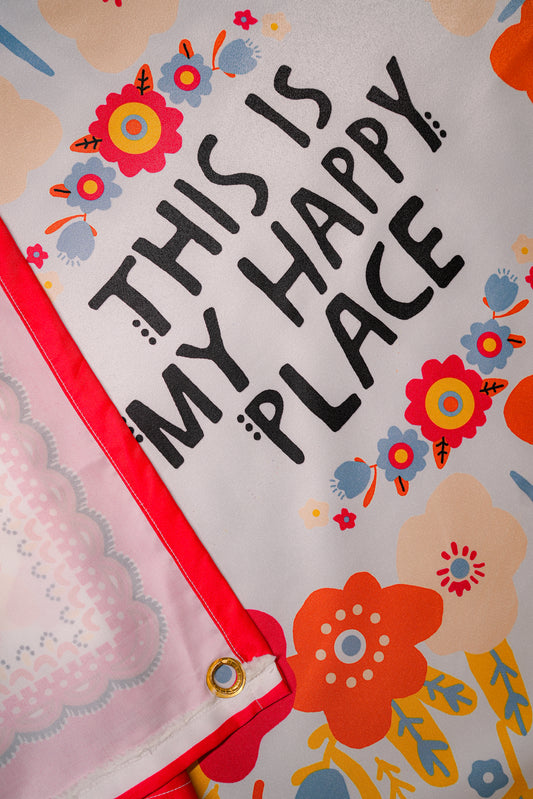 This Is My Happy Place Tapestry - draps.pk