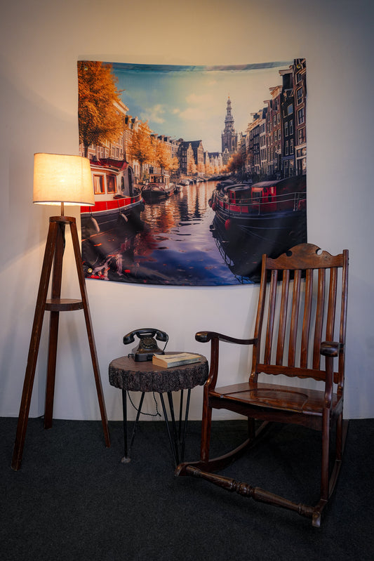 Amsterdam Canal II Tapestry - draps.pk