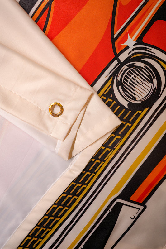 Retro Muscle Car Tapestry - draps.pk