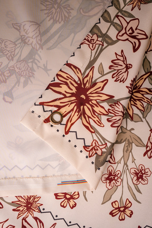 Boho Floral Mandala Tapestry - draps.pk