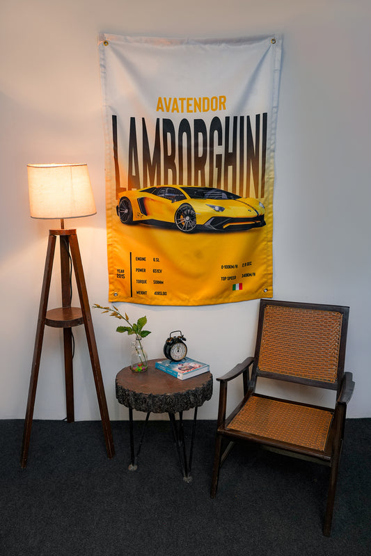 Lamborghini Aventador Tapestry - draps.pk