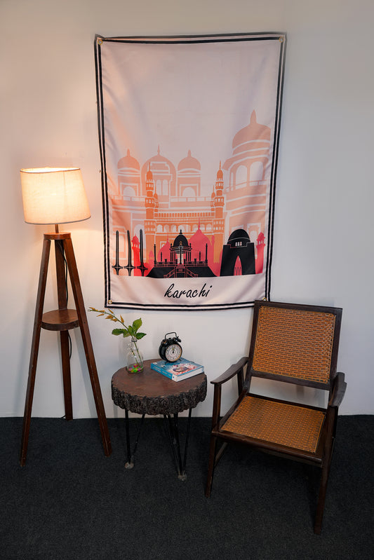 Karachi Skyline Tapestry - draps.pk