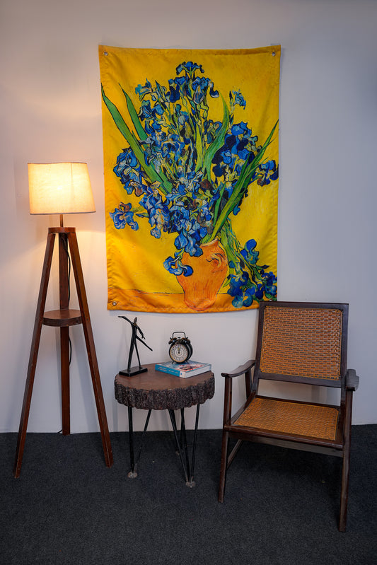 Vase with Irises - draps.pk