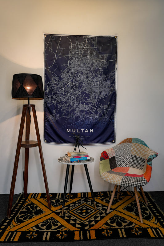 Multan Map Tapestry - draps.pk