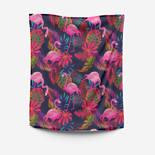 Flamingo tapestry - draps.pk