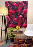 Flamingo tapestry - draps.pk
