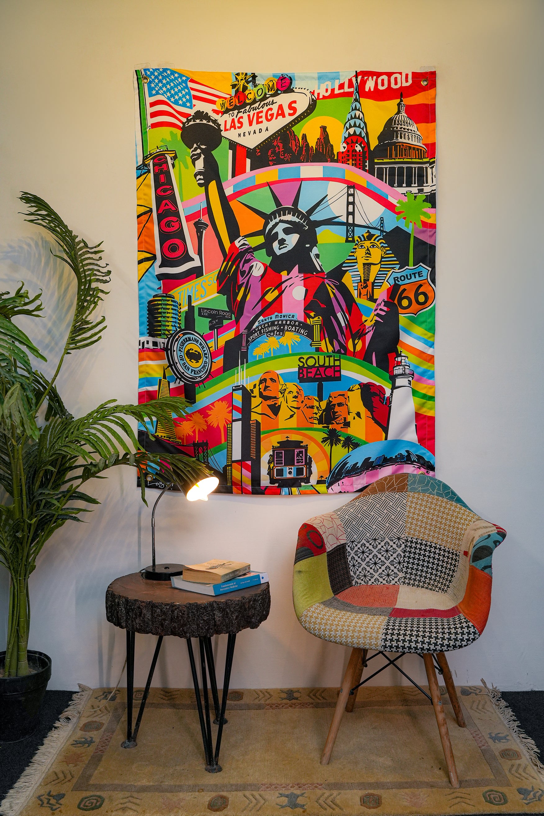 America Pop Art Tapestry - draps.pk