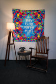 My Happy Place Tapestry - draps.pk