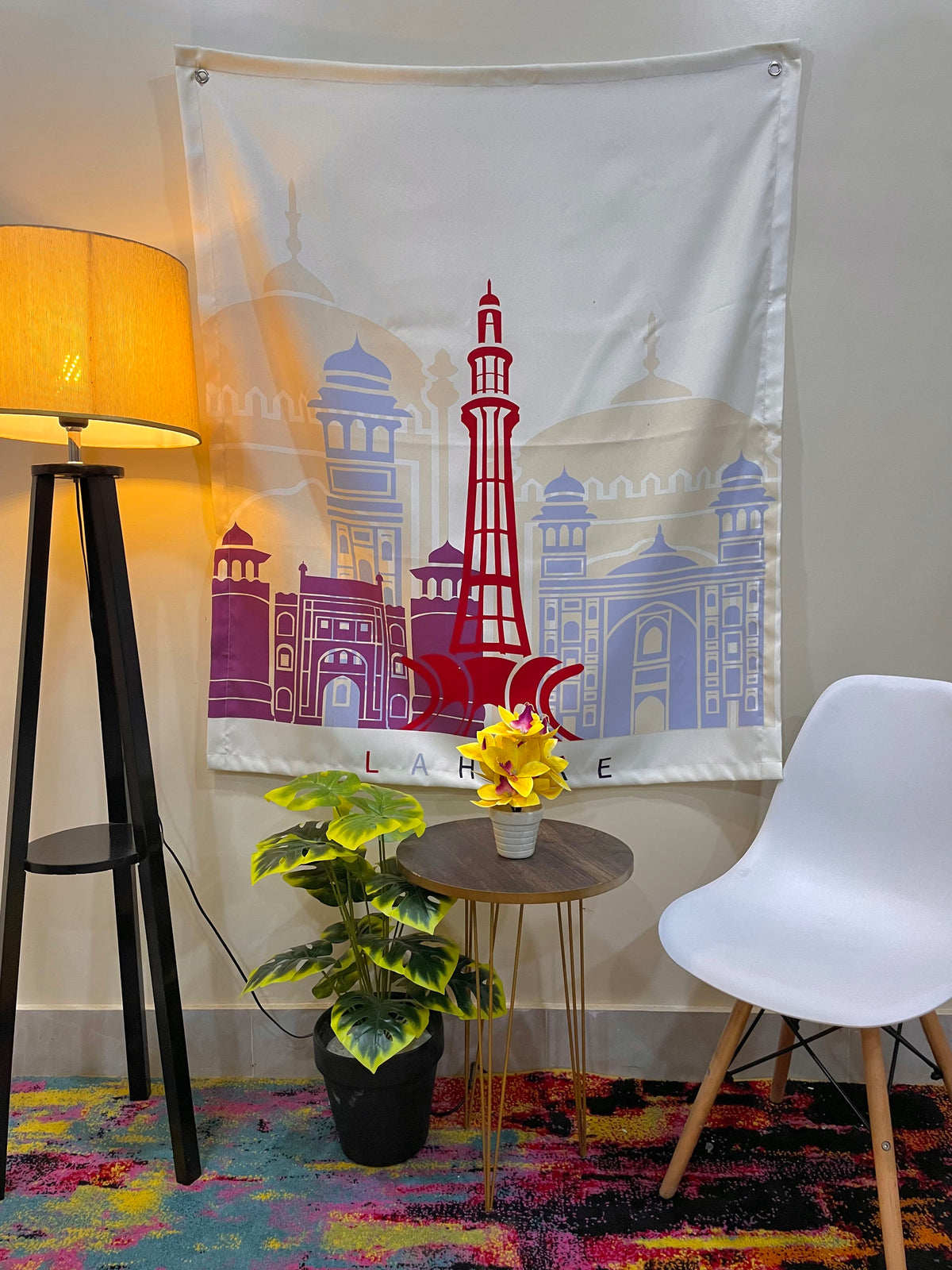 Lahore Skyline Tapestry