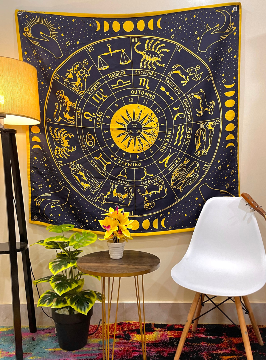 Zodiac Mandala tapestry