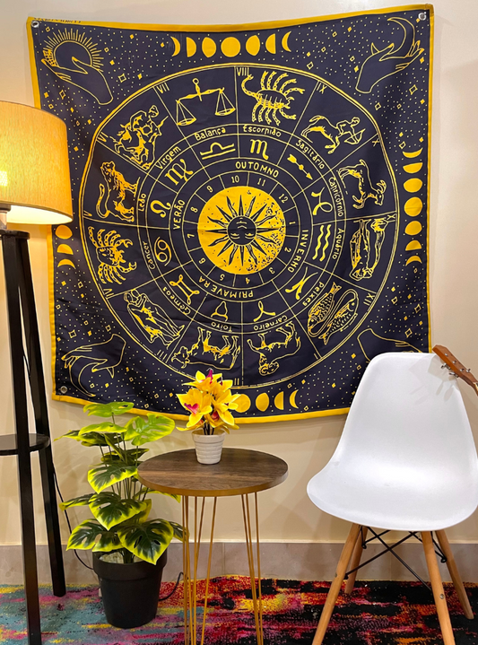 Zodiac Mandala tapestry