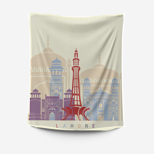 Lahore Skyline Tapestry