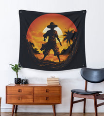 Monkey D. Luffy Silhouette Tapestry