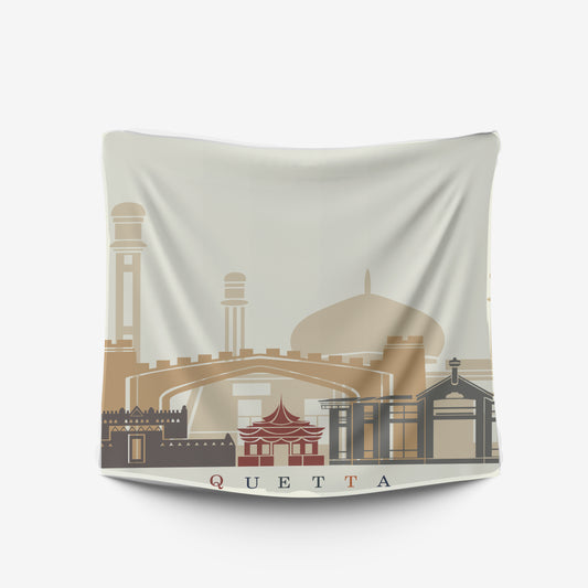 Quetta Skyline Tapestry