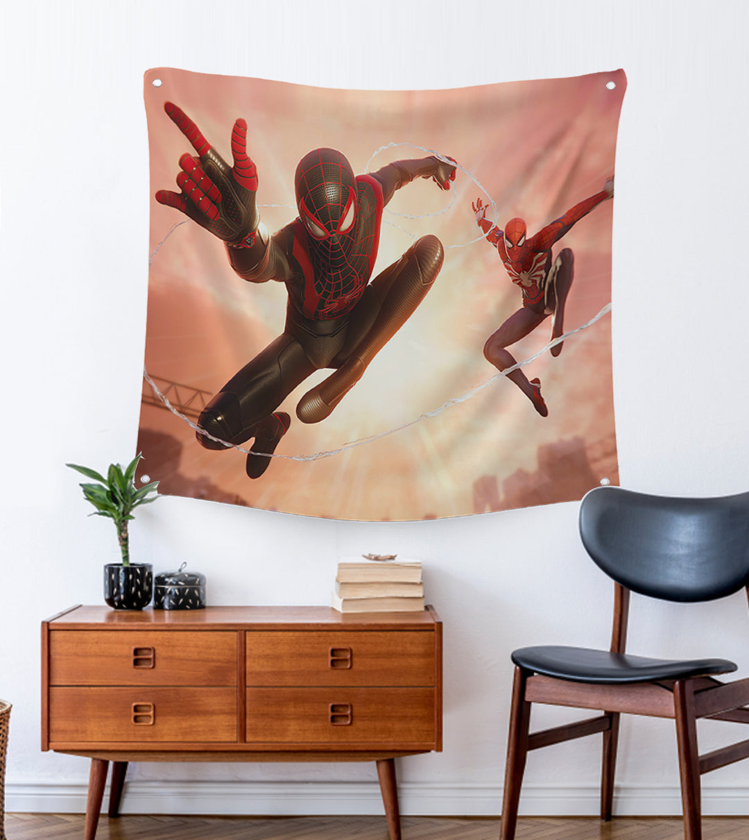 Spider Man and Miles Morales Tapestry